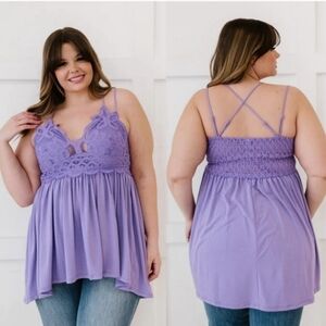 NWOT Boho Top By Zenana Outfitters in Purple 💜